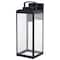 Vaxcel Kinzie 1 Light Dusk to Dawn Black Outdoor Wall Lantern Clear Glass T0645 - alternate 10